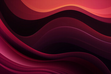 Wall Mural - A Dark Burgundy Wavy Graphic Art Background