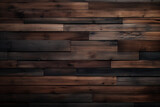 Fototapeta  - 木材の茶色の壁の板パネルのテクスチャの背景画像　timber wood brown wall plank panel texture background　Generative AI