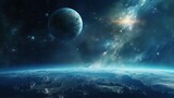 Fototapeta Na sufit - planet earth, background solar system  