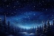 Christmas Eve night sky full of stars in  art AI generated illustration