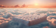 © PRI - High above, a mattress lies serenely on a bed of clouds