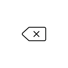 Poster - delete icon, delete sign vector