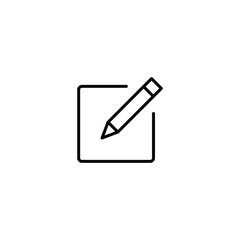 Poster - edit icon, edit sign vector for web