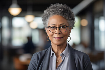 Wall Mural - senior african black businesswoman portrait