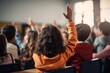 © Imagify - Eager Students Raising Hands in Classroom