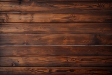 Vintage wooden dark brown horizontal boards.  Background for design