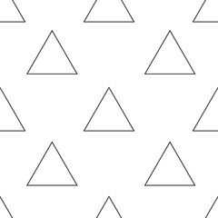 Aufkleber - Digital png illustration of rows of white triangles with copy space on transparent background