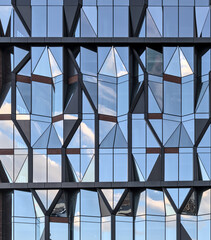 unique reflective glass building (modern architecture reflecting the sky) brooklyn abstract tower in