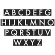 A to Z English alphabet simple mask text icon transparent png for kids education