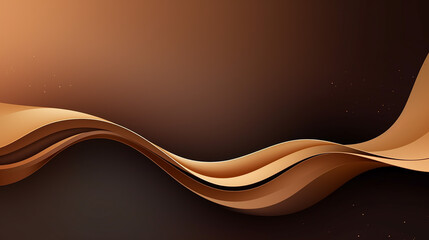 Wall Mural - elegant brown shade background with line golden element