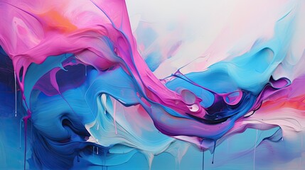 Wall Mural - A Burst of Color on the Canvas. Generative AI