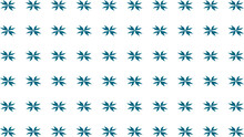 Blue Green  And White Flower Seamless Repeat Pattern With Elements, Replete Image Design Fabric Printing, Print, Dot T-shirt Screening 