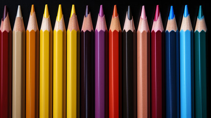 Sticker - pencils on white background HD 8K wallpaper Stock Photographic Image 