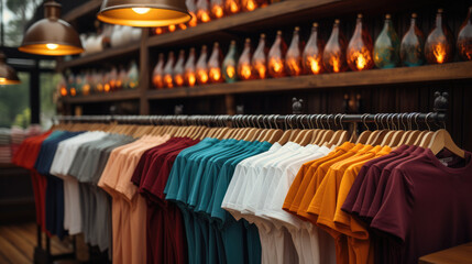 Poster - Men's t-shirts in store.