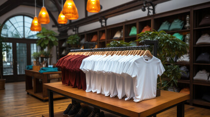 Poster - Men's t-shirts in store.