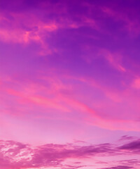 Wall Mural - pink sky and clouds background