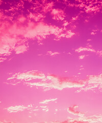 Wall Mural - pink sky and clouds background