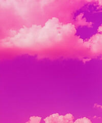 Wall Mural - pink sky and clouds background