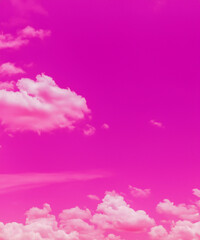 Wall Mural - pink sky and clouds background