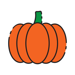 Poster - thanksgiving pumpkin icon vector