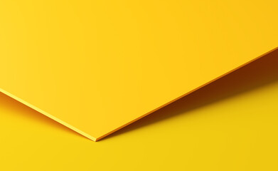 Aufkleber - Yellow geometric shape on yellow background.