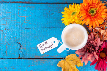 Wall Mural - Autumn good morning background