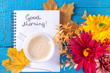 Wall Mural - Autumn good morning background