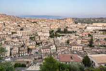 Italy, Sicily, Modica, View Of Old Town District