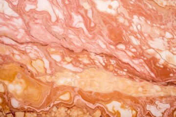 Wall Mural - macro shot of a peach-toned marble slab