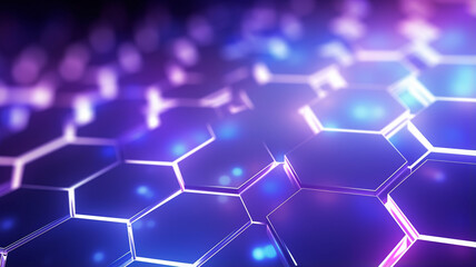 Wall Mural - abstract hexagons background