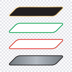 Leinwandbilder - lower third design multicolour set of banners for element design	
