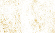 © Jawad Ahmad - Abstract luxury golden confetti glitter and zigzag ribbon falling down on transparent background. Holyday, festive and celebration background.