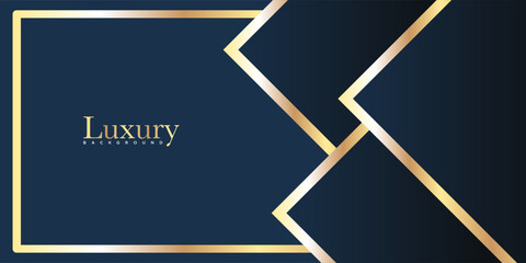 Wall Mural - Luxury blue background with golden details