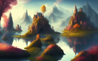 Canvas Print - Fantasy Landscape