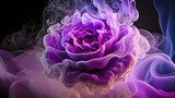 Fototapeta Kwiaty - Abstrakcyjny fioletowy kwiat róża 