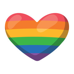 Poster - pride lgbtq heart