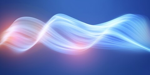 Air flow set of  elements. Abstract light effect blowing from an air conditioner, purifier and humidifier. Dynamic blurred wave motion on light, Generative AI