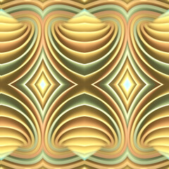 Poster - An abstract geometric pattern creates a sense of depth and complexity. 3d rendering digital illustration