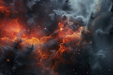 Wall Mural - a stellar nebula and cosmic dust cosmic gas clusters and constellations in space