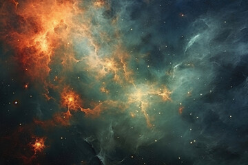 Wall Mural - a stellar nebula and cosmic dust cosmic gas clusters and constellations in space