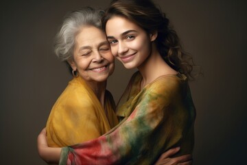 Generations of Love: A Heartwarming Embrace Between an Older and Younger Woman