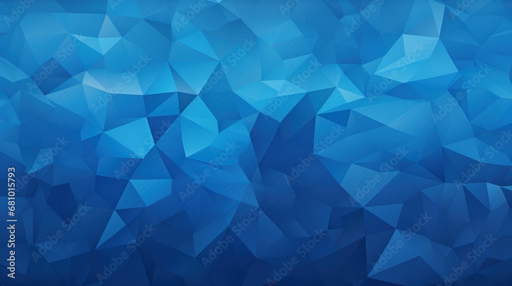 Blue abstract background with triangles and geometric shapes, poster ...