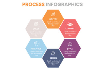 Canvas Print - Modern vector illustration 3d. Template infographics with six elements rectangles. Designed for business, presentations, web design, diagrams with 6 steps, options, parts. Concept step by step.