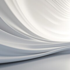 Poster - White grey curve waves flowing abstract background looping animation