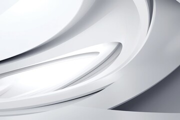 Poster - White grey curve waves flowing abstract background looping animation