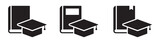 Fototapeta  - Book and toga graduation icon, vector illustration