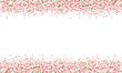 sprinkles candy christmas border background falling sprinkle frame with place for text