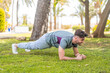 © luismolinero - Young handsome man doing yoga
