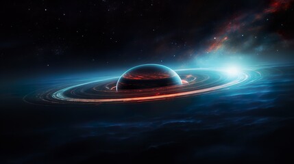Canvas Print - universe of neon colors. colorful universe with colors merging. stars, nebulae, star dust, smoke... 