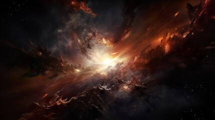Wall Mural - universe supernovca. colorful universe with colors merging. stars, nebulae, star dust, smoke... crea